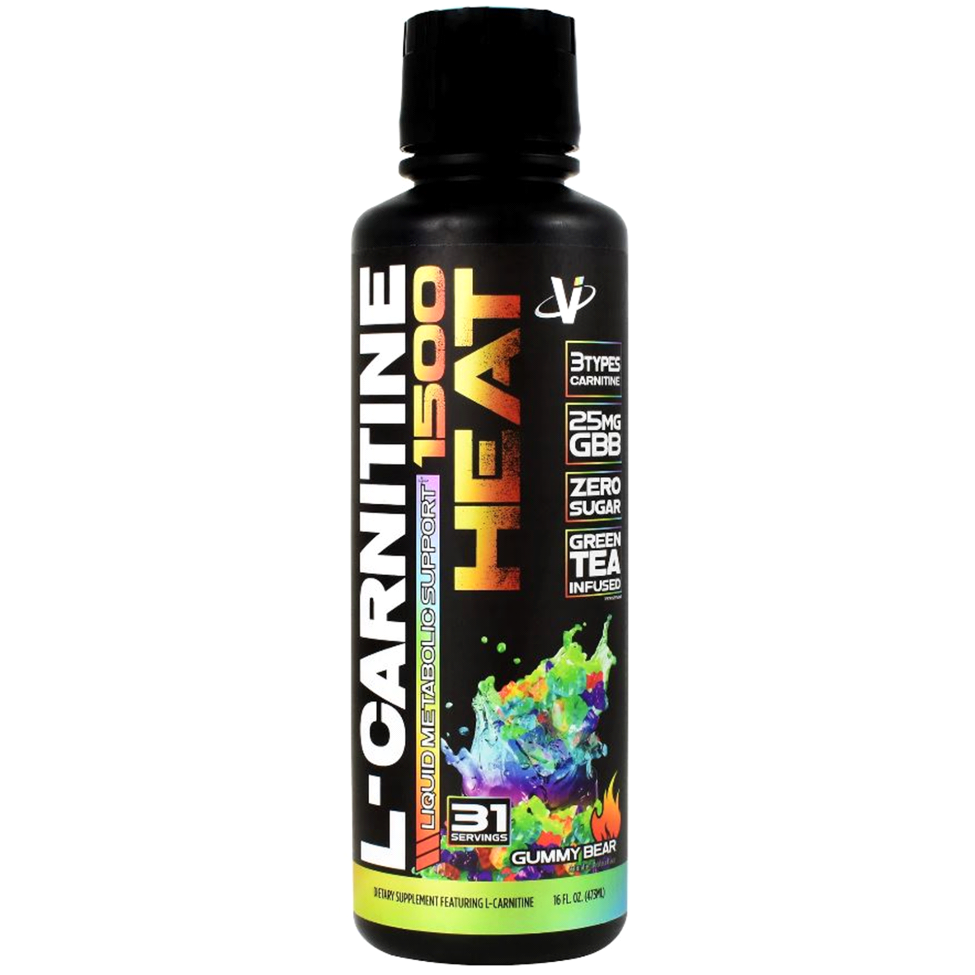 slide 1 of 1, VMI Sports L-Carnitine Gummy Bear Liquid & Drink Supplements 16 fl oz, 16 fl oz
