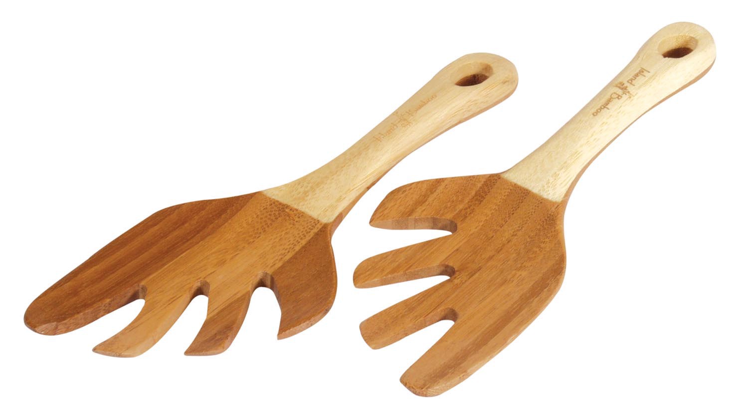 slide 1 of 1, Island Bamboo Salad & Pasta Hands, 1 pair