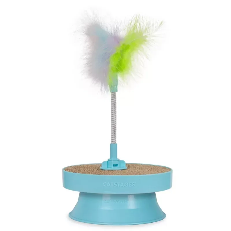 slide 1 of 7, Catstages 2-in-1 Scratch & Bat Toy, 1 ct