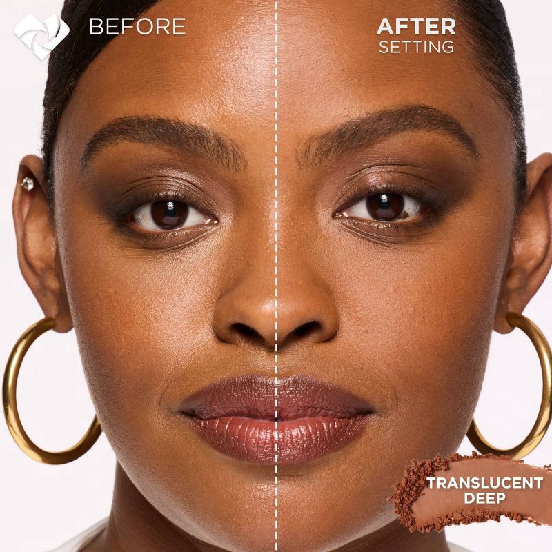 slide 8 of 10, L'Oreal Paris Infallible Blur-fection Longwear Loose Setting Powder - Translucent Medium Deep - 0.21oz, 0.21 oz