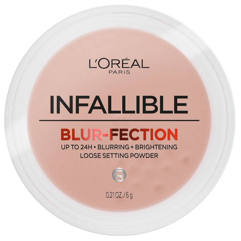 slide 1 of 10, L'Oreal Paris Infallible Blur-fection Longwear Loose Setting Powder - Translucent Medium Deep - 0.21oz, 0.21 oz