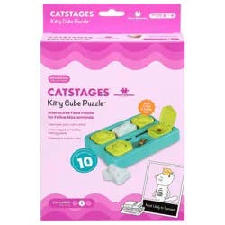 Catstages Kitty Cube Puzzle Toy for Cats, Medium