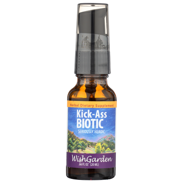 slide 1 of 1, WishGarden Herbs Kick-Ass Biotic, 1 fl oz