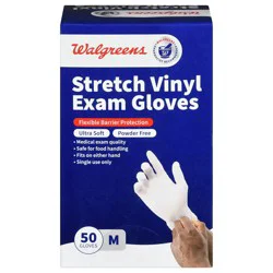 Walgreens Medium Latex Free Ultra Soft Vinyl Gloves