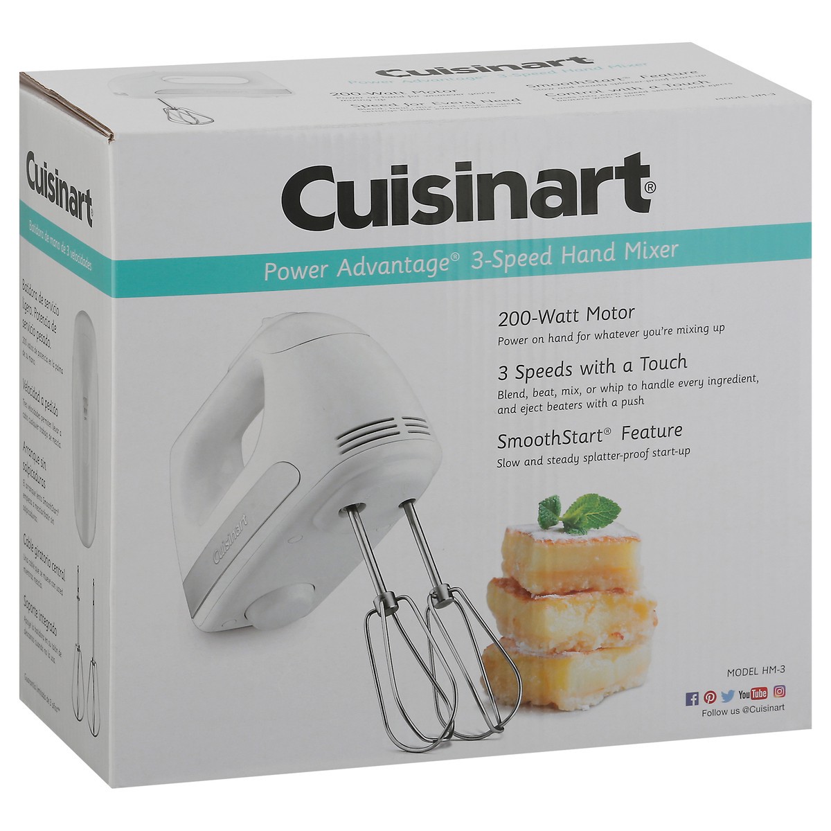slide 6 of 9, Cuisinart Power Advantage 3-Speed Hand Mixer 1 ea, 1 ct