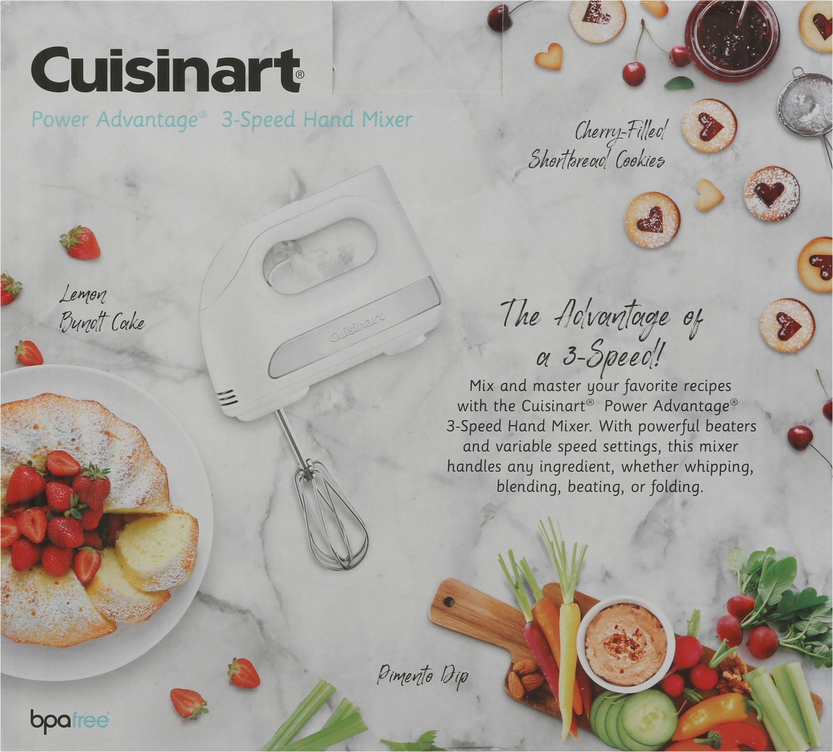 slide 4 of 9, Cuisinart Power Advantage 3-Speed Hand Mixer 1 ea, 1 ct
