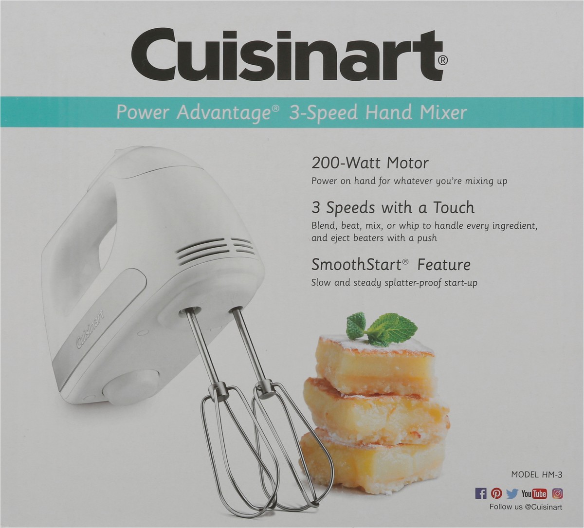 slide 3 of 9, Cuisinart Power Advantage 3-Speed Hand Mixer 1 ea, 1 ct
