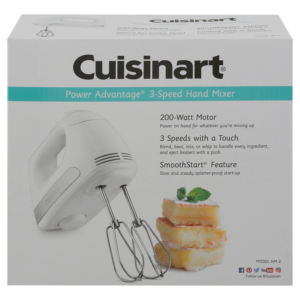 slide 1 of 9, Cuisinart Power Advantage 3-Speed Hand Mixer 1 ea, 1 ct