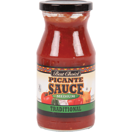 slide 1 of 1, Best Choice Medium Picante Sauce, 16 oz