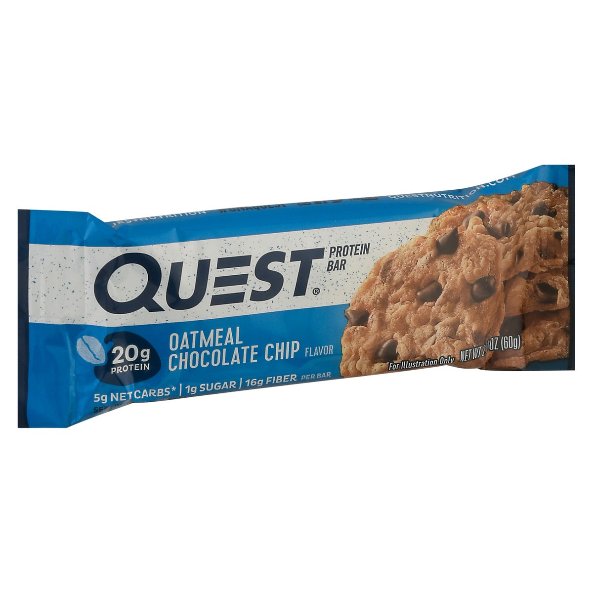 slide 2 of 9, Quest Oatmeal Chocolate Chip Flavor Protein Bar 2.12 oz Bag, 2.12 oz