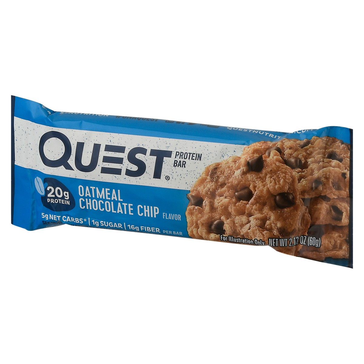 slide 3 of 9, Quest Oatmeal Chocolate Chip Flavor Protein Bar 2.12 oz Bag, 2.12 oz