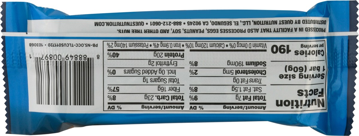 slide 5 of 9, Quest Oatmeal Chocolate Chip Flavor Protein Bar 2.12 oz Bag, 2.12 oz