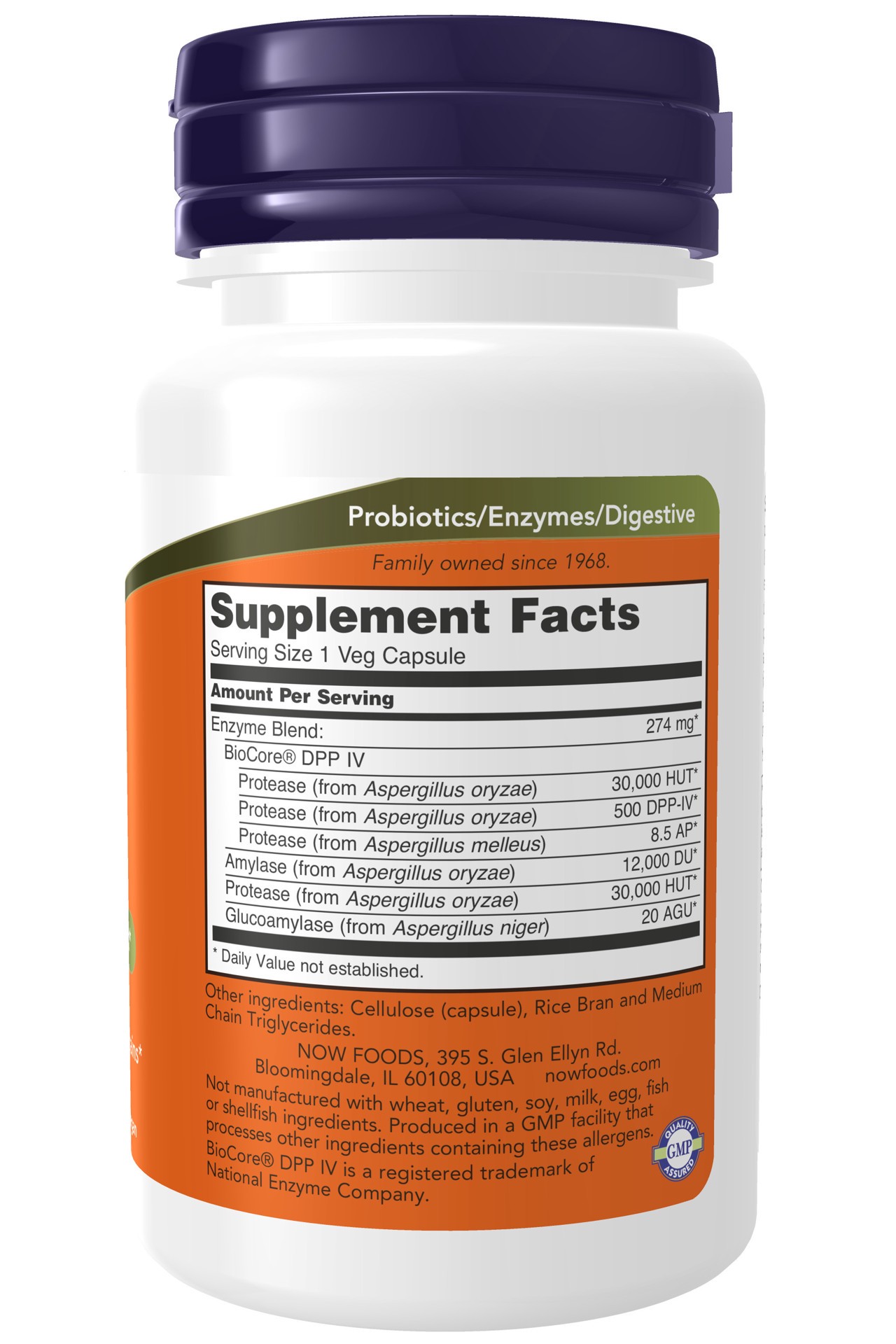 slide 4 of 4, NOW Gluten Digest - 60 Veg Capsules, 60 ct