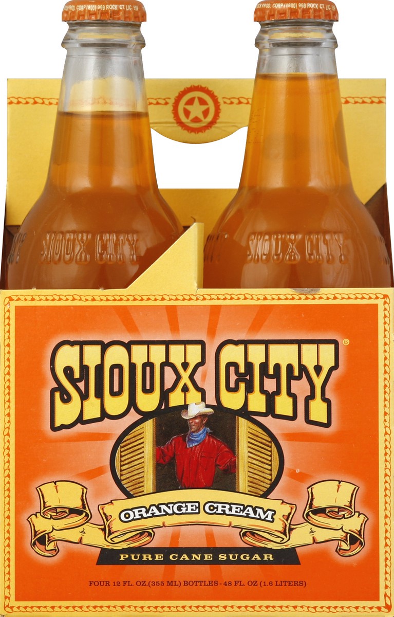 slide 3 of 4, Sioux City Orng Creme Soda - 4 ct; 48 oz, 4 ct; 48 oz