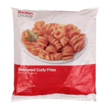 slide 1 of 1, GFS Seasoned Curly Fries, 64 oz