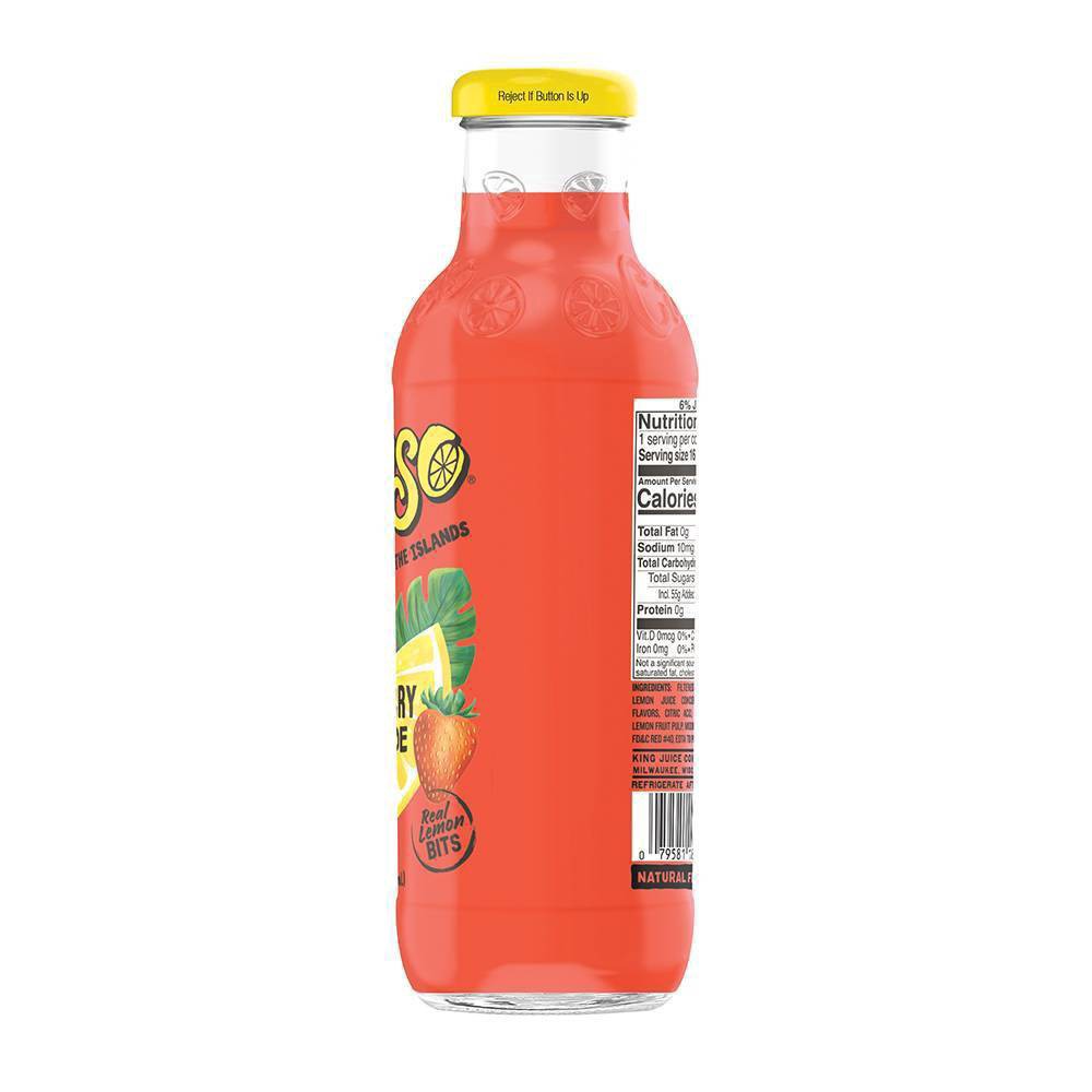 slide 4 of 9, Calypso Lemonade, Strawberry, 20 Ounce, 20 oz