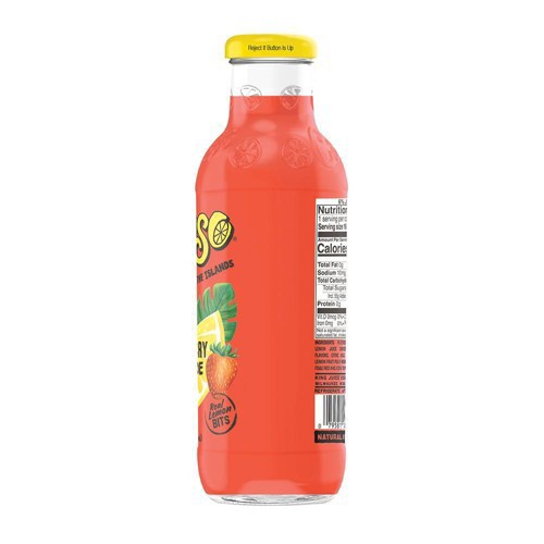 slide 3 of 9, Calypso Lemonade, Strawberry, 20 Ounce, 20 oz