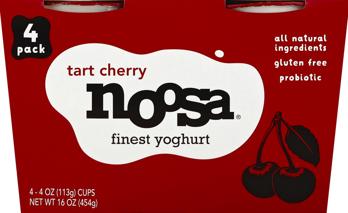 slide 2 of 4, Noosa Tart Cherry Yoghurt, 4 ct; 4 oz