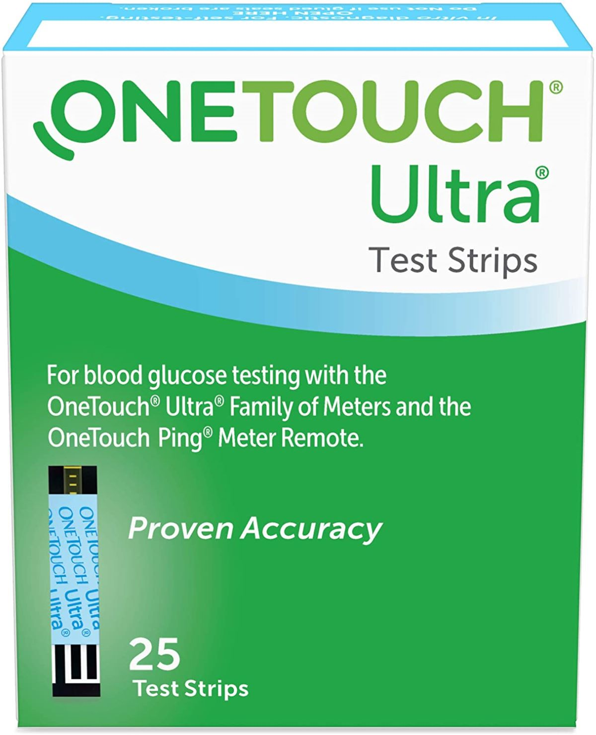 slide 1 of 5, OneTouch Ultra Blue Test Strips, 25 ct