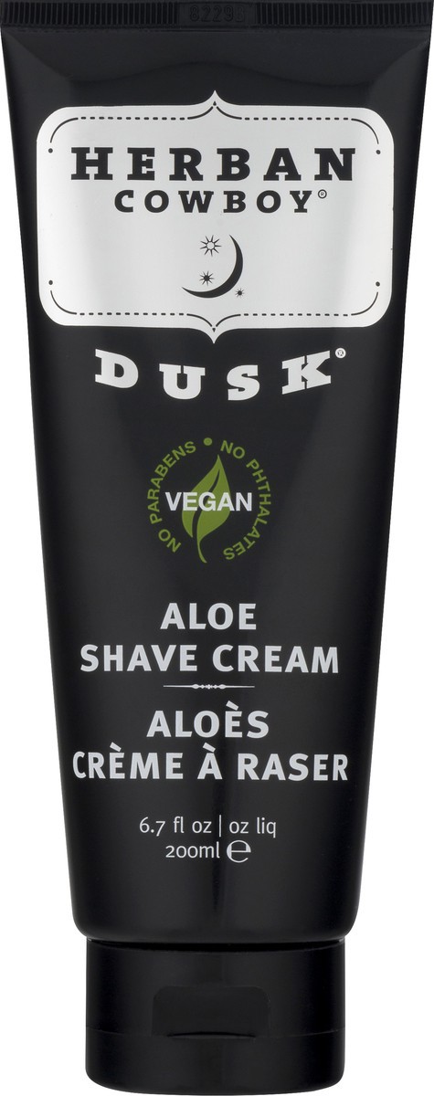 slide 10 of 10, Herban Cowboy Aloe Vegan Shave Cream 6.7 oz, 6.7 oz