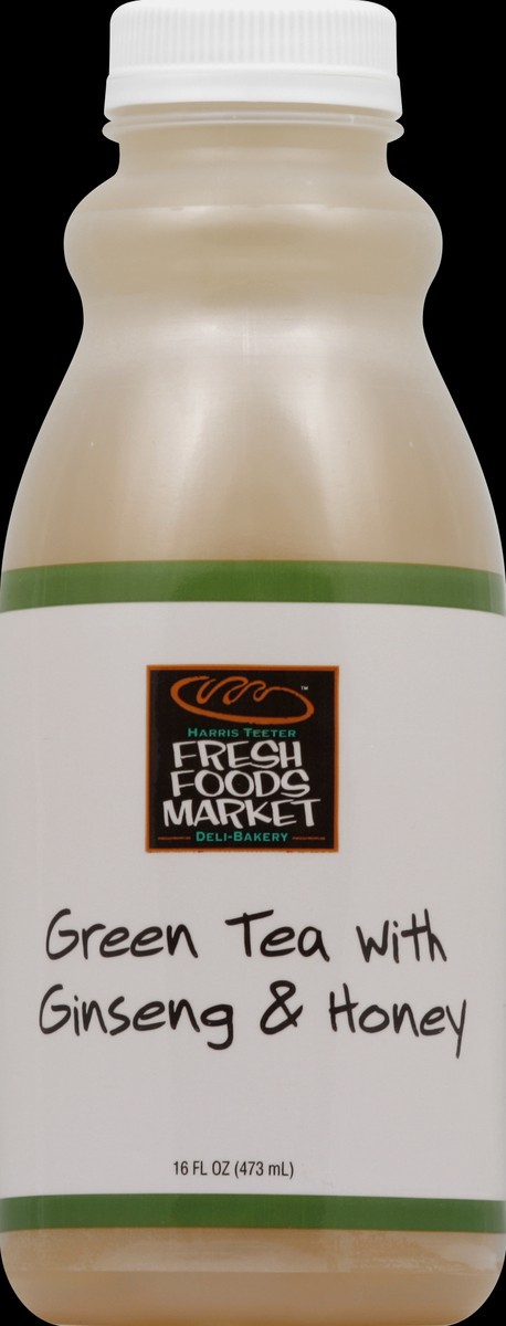 slide 1 of 5, Harris Teeter Fresh Foods Market Green Tea with Ginseng & Honey - 16 oz, 16 oz