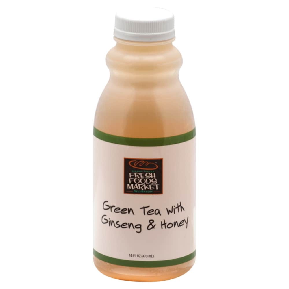 slide 1 of 5, Harris Teeter Fresh Foods Market Green Tea with Ginseng & Honey - 16 oz, 16 oz