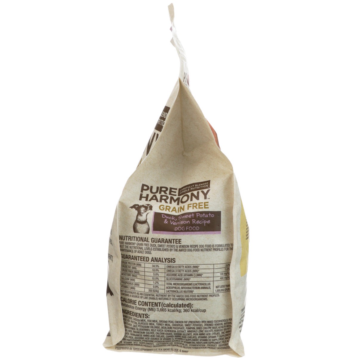 slide 5 of 9, Pure Harmony Dog Food Dry Duck And Venison, 3 lb