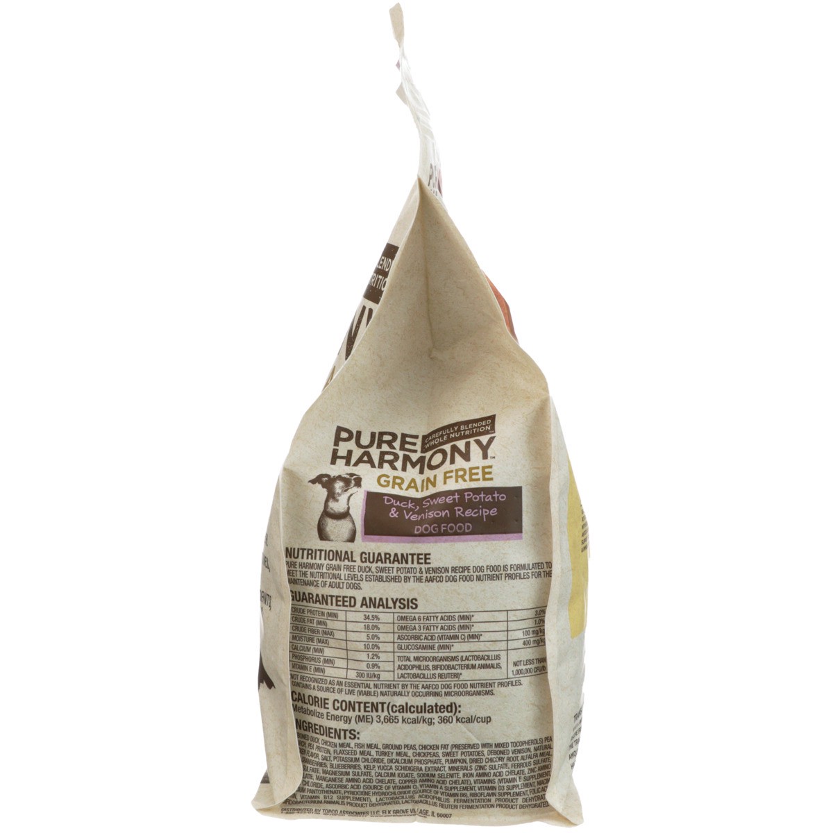 slide 4 of 9, Pure Harmony Dog Food Dry Duck And Venison, 3 lb