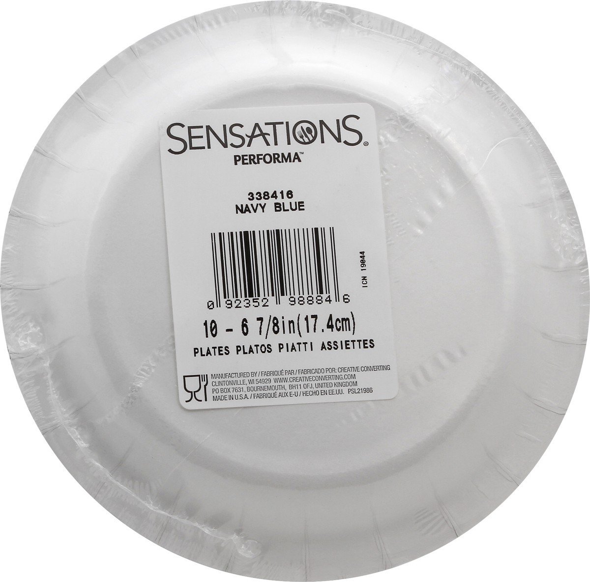 slide 4 of 7, Sensations Plates 10 ea, 10 ct