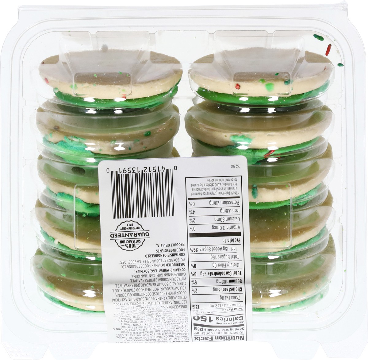 slide 5 of 14, First Street Fs Holiday Frosted Sugar Cookies, 13.5 oz