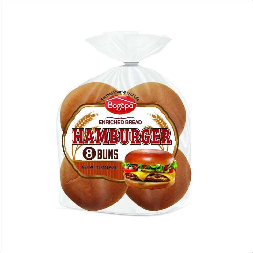 slide 1 of 1, Bogopa Hamburger Rolls, 12 oz