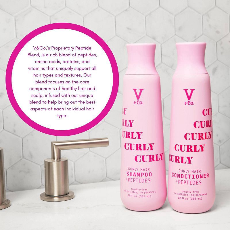 slide 6 of 11, V&Co. Curly Hair Conditioner 12 fl oz, 12 fl oz