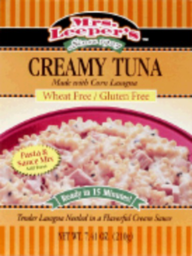 slide 1 of 1, World Finer Foods, Inc. Mrs. Leeper's Gluten Free Pasta & Sauce Mix Creamy Tuna, 7.41 oz