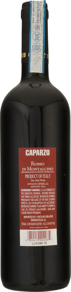 slide 8 of 12, Caparzo Rosso Di Montalcino Dry Red Wine 750 ml, 750 ml