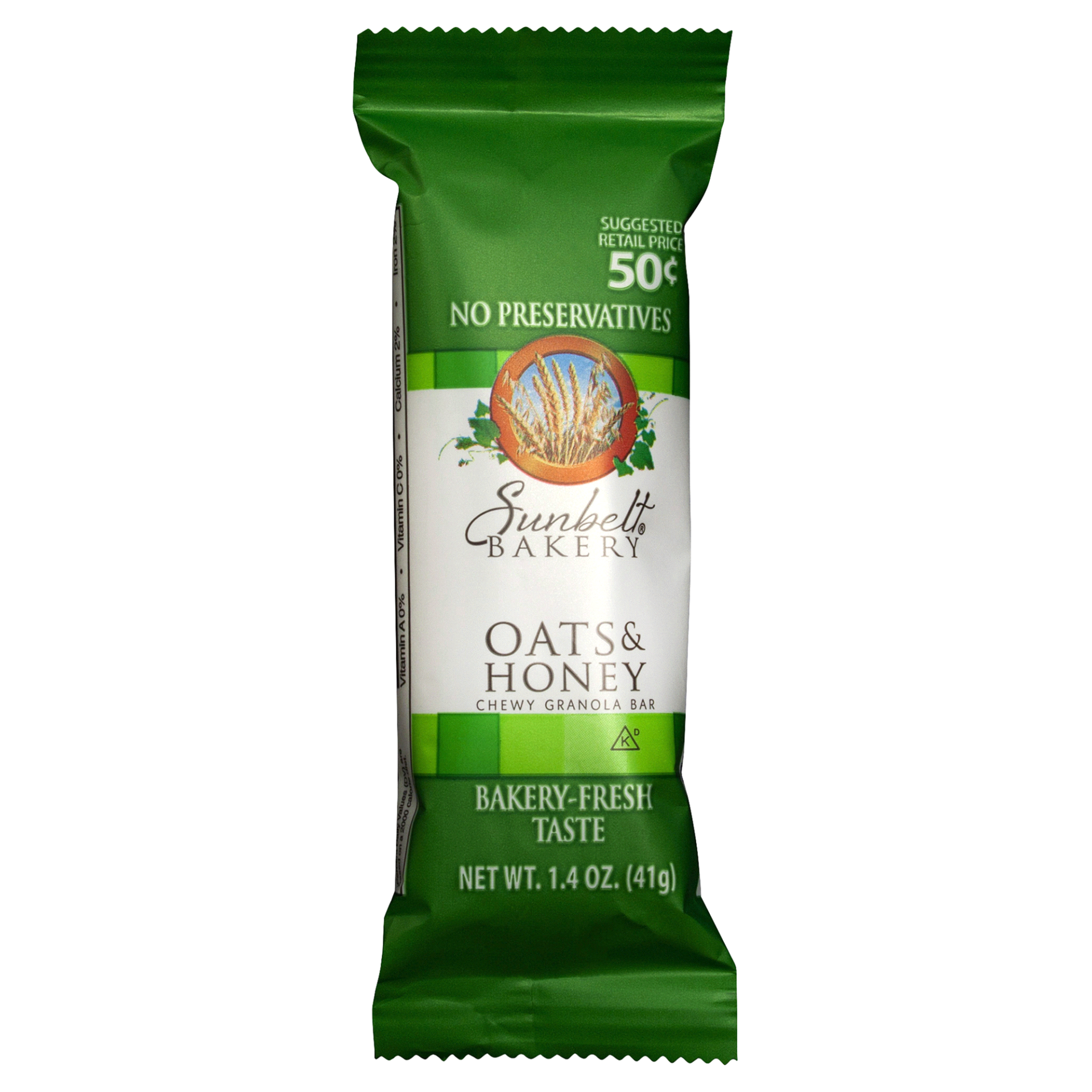 slide 1 of 1, Sunbelt Bakery Oats Honey Chewy Granola Bar, 1.4 oz