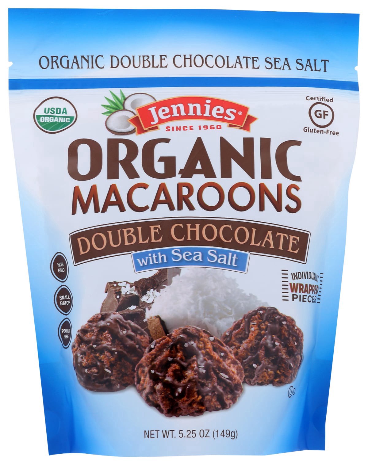 slide 1 of 5, Jennie's Jennies Organic Double Chocolate Macaroons with Sea Salt, 5.25 oz