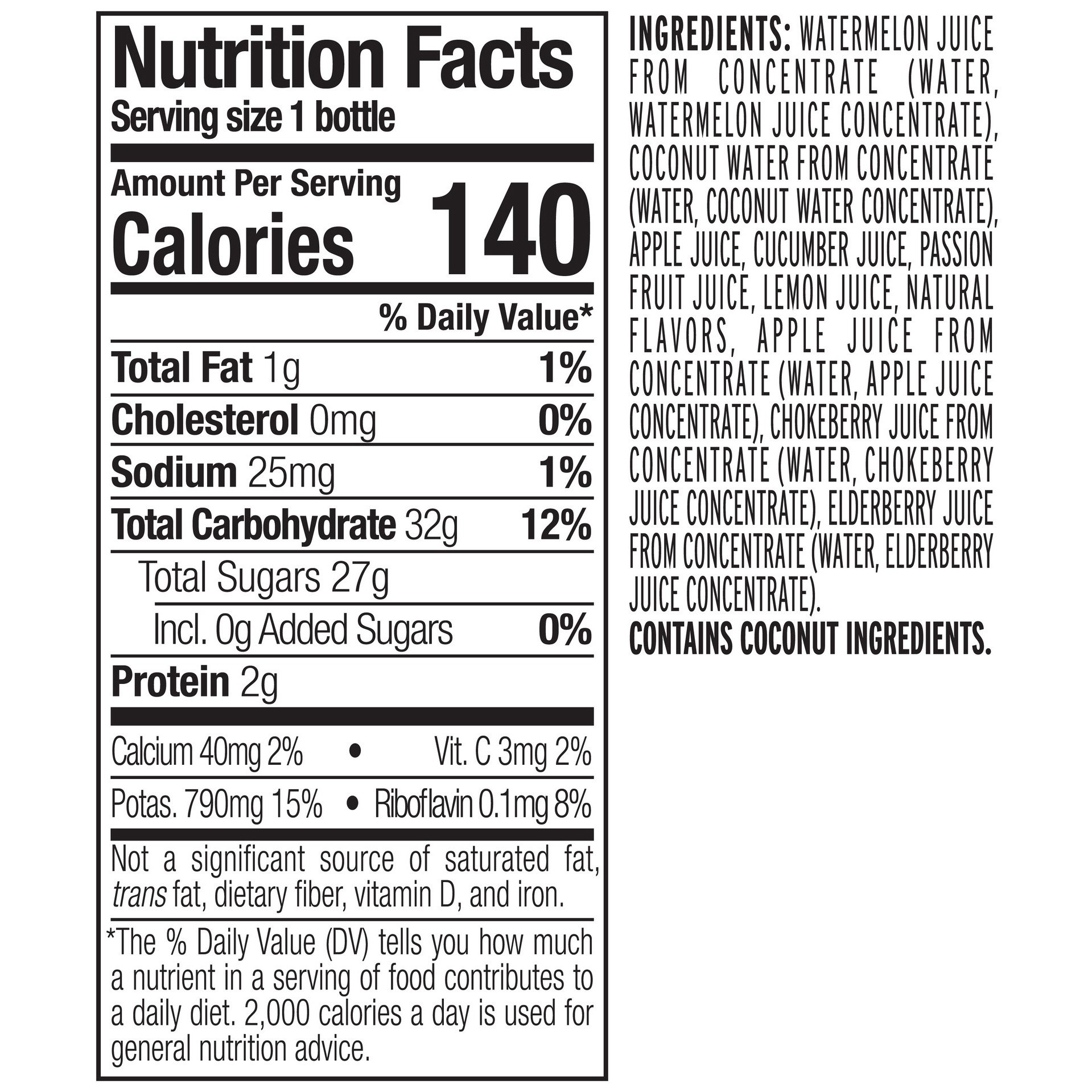 slide 2 of 3, Naked Juice Watermelon Passion Fruit- 15.20 fl oz, 15.2 oz