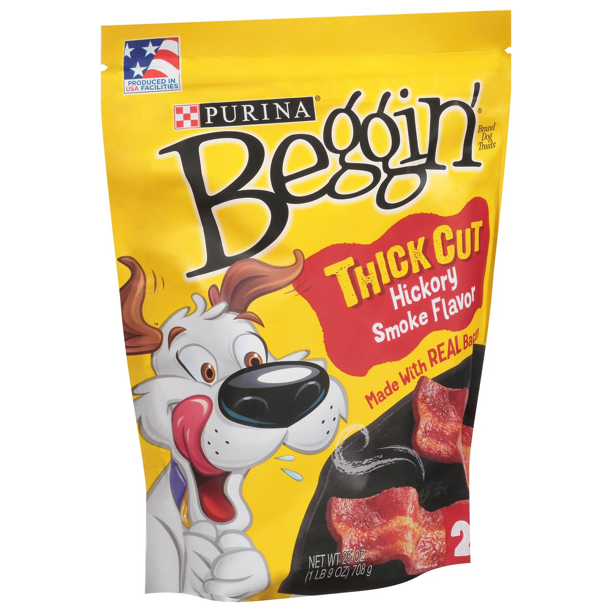 slide 8 of 9, Beggin' Purina Beggin' Strips With Real Meat Dog Treats, Thick Cut Hickory Smoke Flavor, 25 oz