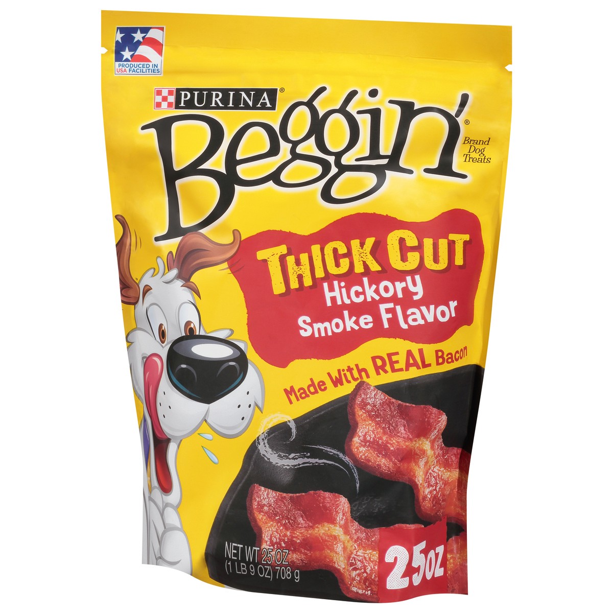 slide 4 of 9, Beggin' Purina Beggin' Strips With Real Meat Dog Treats, Thick Cut Hickory Smoke Flavor, 25 oz