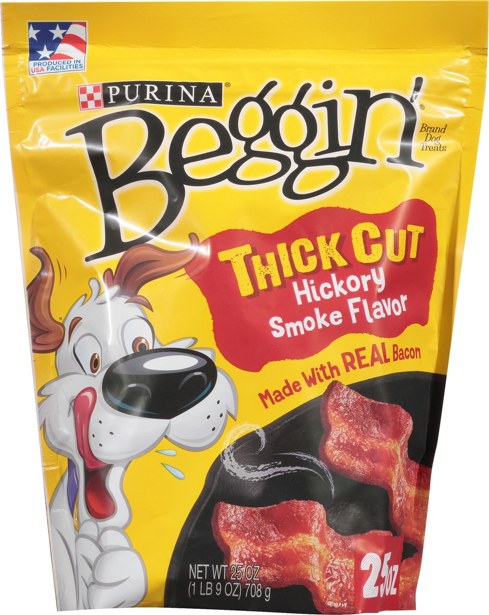 slide 2 of 9, Beggin' Purina Beggin' Strips With Real Meat Dog Treats, Thick Cut Hickory Smoke Flavor, 25 oz