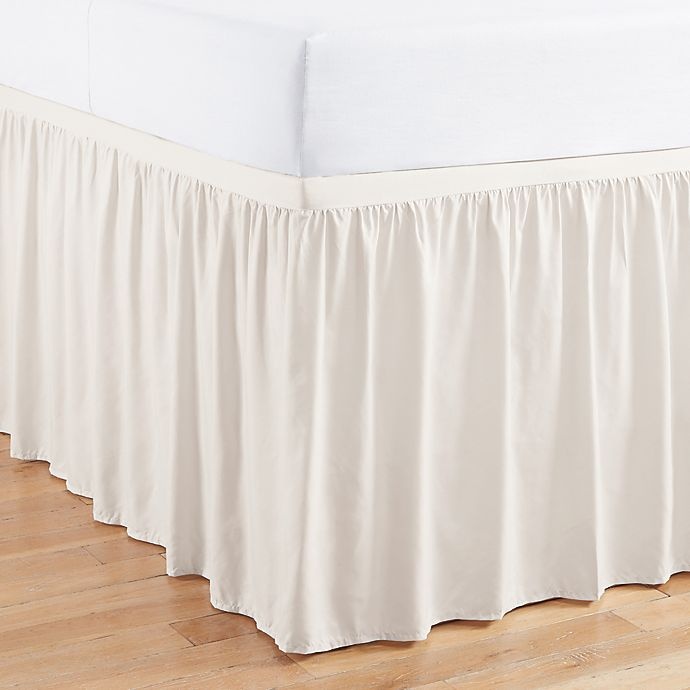 slide 1 of 1, Simply Essential Twin/Twin XL Ruffled Bed Skirt - White, 1 ct