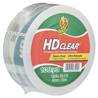 slide 14 of 29, Duck Brand HD Clear High Performance Packaging Tape, 1.88-Inch x 109-Yard, 1 ct