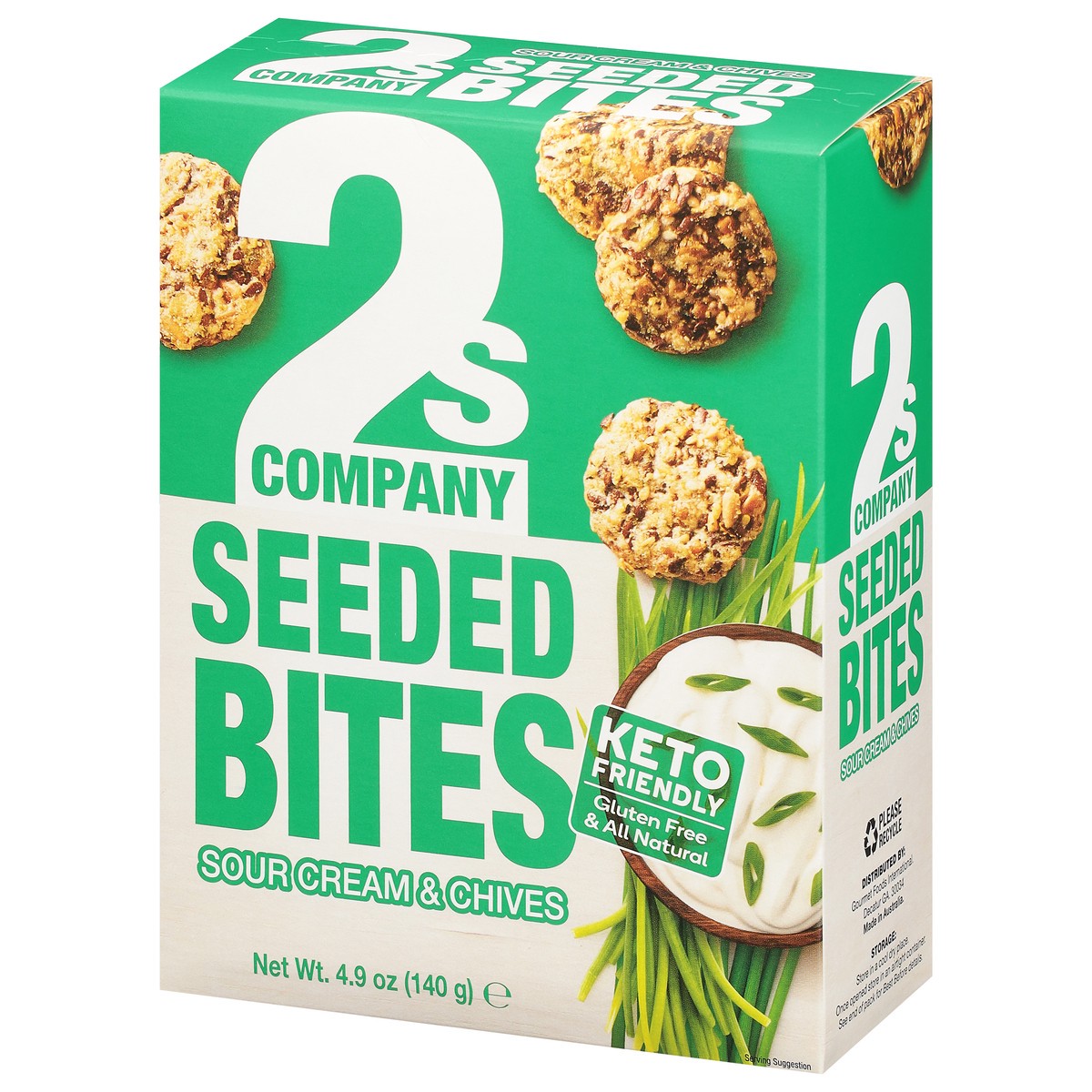 slide 3 of 12, 2s Company Seeded Bites Sour Cream A, 4.9 oz