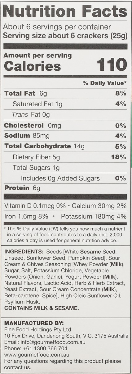 slide 8 of 12, 2s Company Seeded Bites Sour Cream A, 4.9 oz