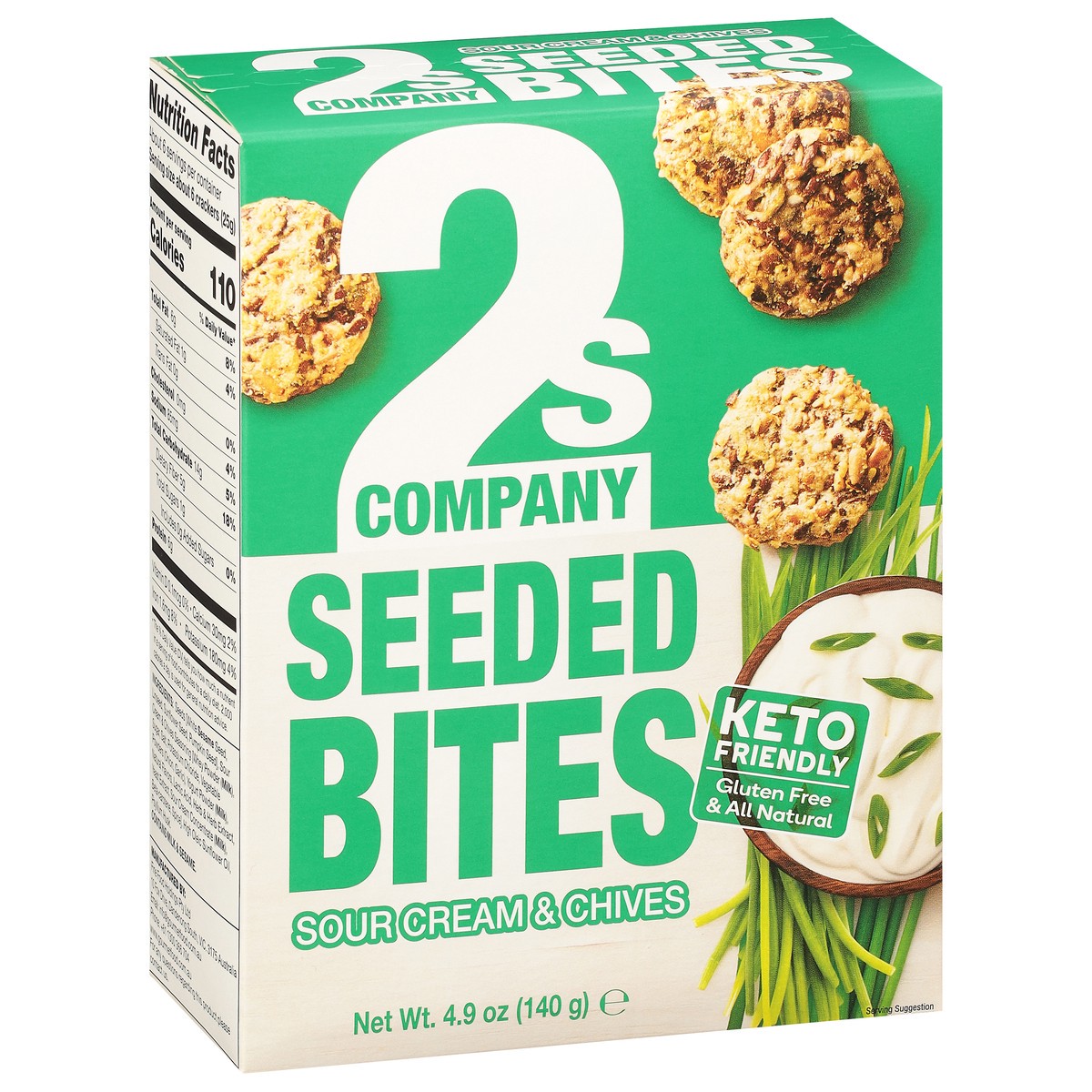 slide 6 of 12, 2s Company Seeded Bites Sour Cream A, 4.9 oz