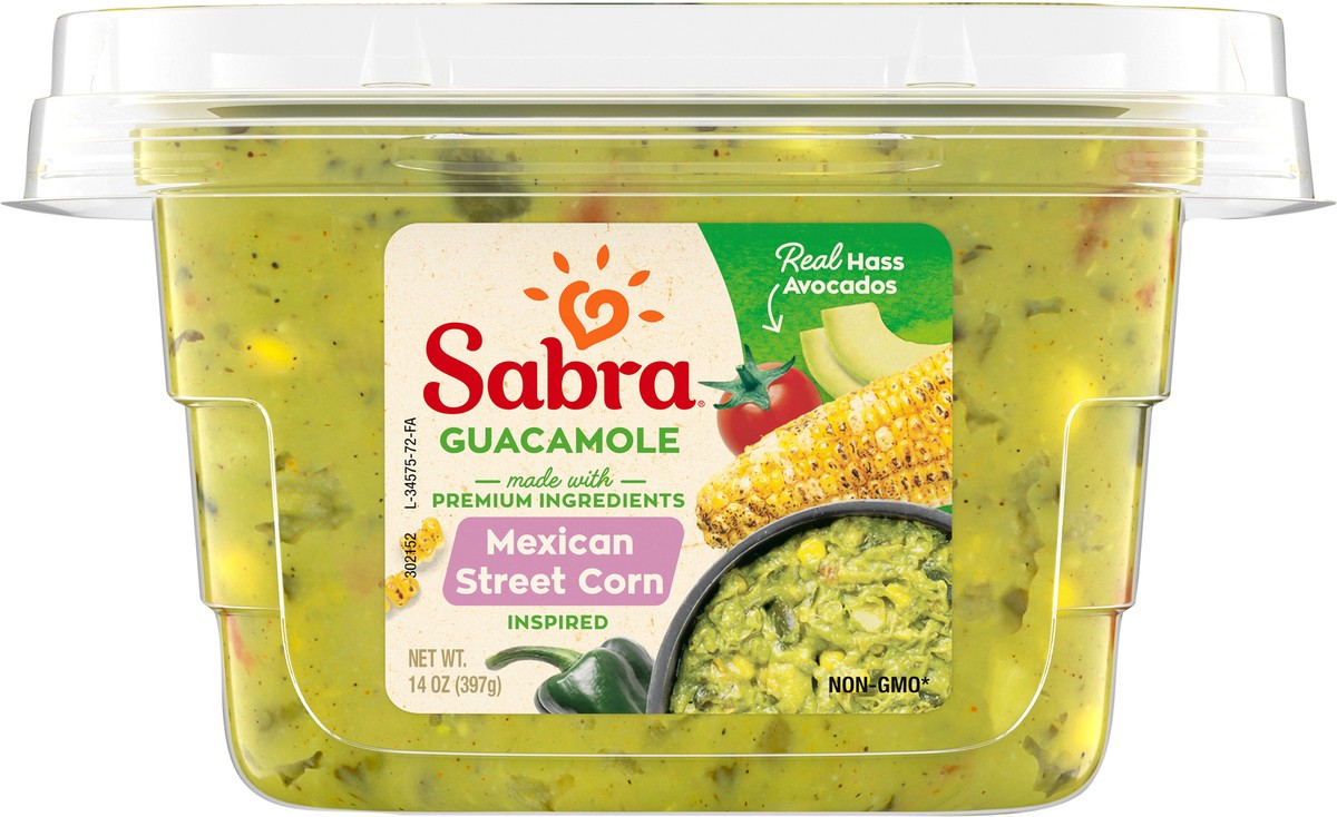 slide 8 of 11, Sabra Guac Mexican Street Corn Insp, 14 oz