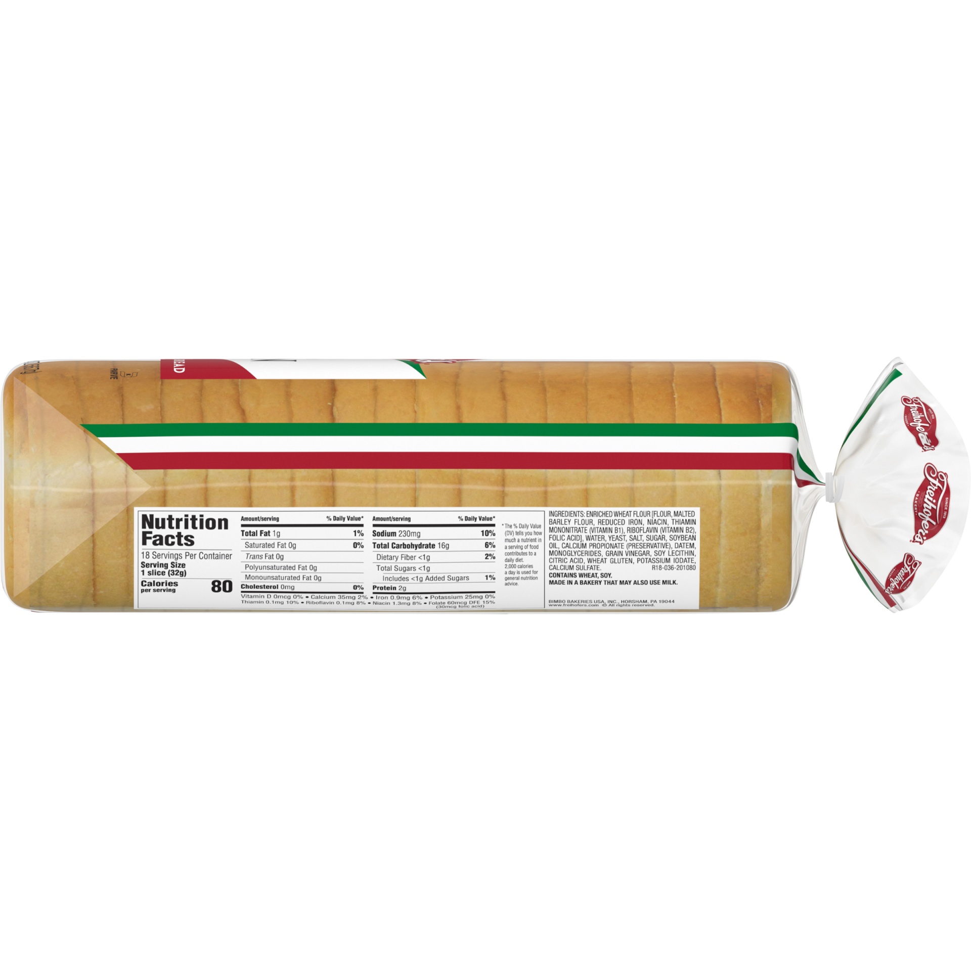 slide 6 of 9, Freihofer's Premium Italian Bread, 20 oz