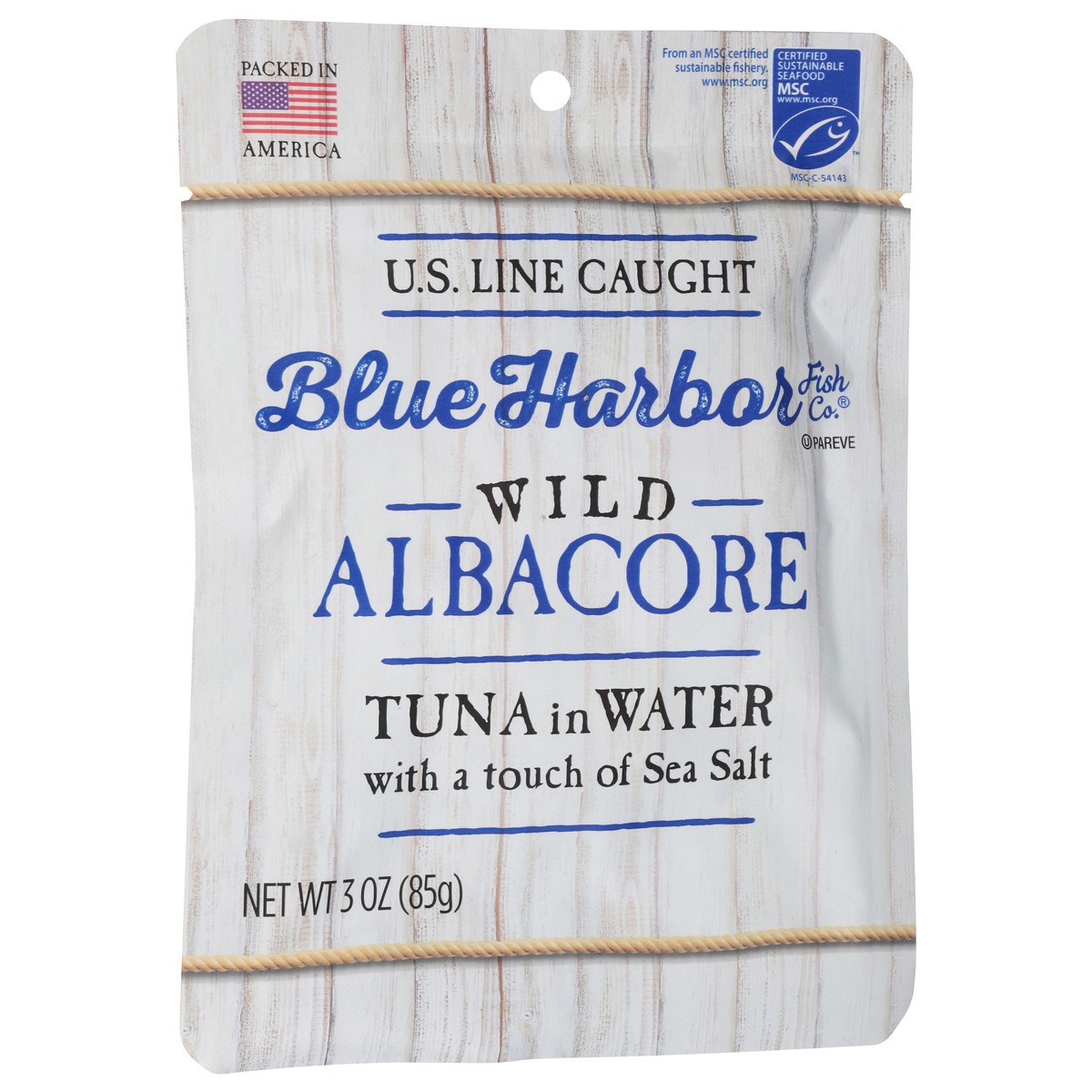 slide 2 of 9, Blue Harbor Fish Co.. Wild Albacore Tuna In Water With Sea Salt, 3 oz