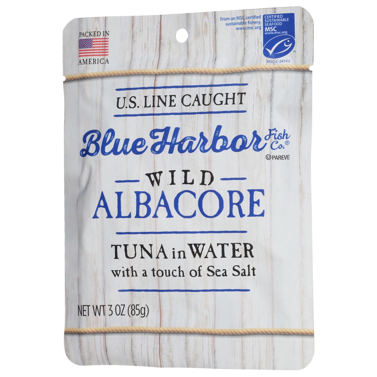 slide 3 of 9, Blue Harbor Fish Co.. Wild Albacore Tuna In Water With Sea Salt, 3 oz