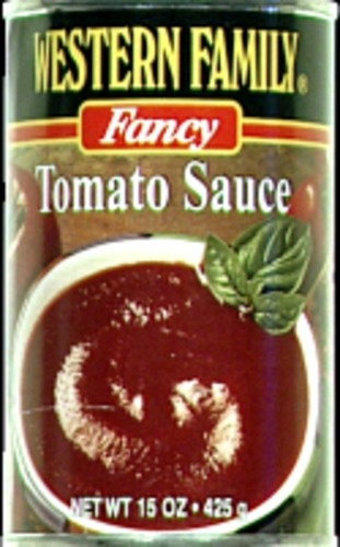 slide 1 of 1, Western Family Tomato Sauce, 15 oz